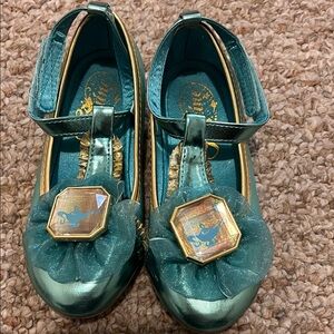Disney Kids Dress Shoes in Teal and Gold